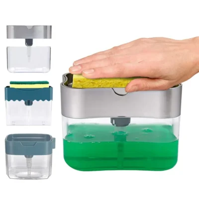 O Dispenser para Detergente e Esponja é a solução perfeita para transformar sua pia em um espaço organizado e funcional.